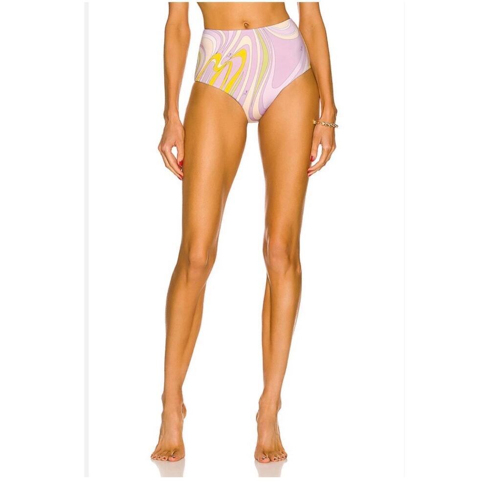 Emilio Pucci Onde High Waist Bikini Bottoms SZ 46